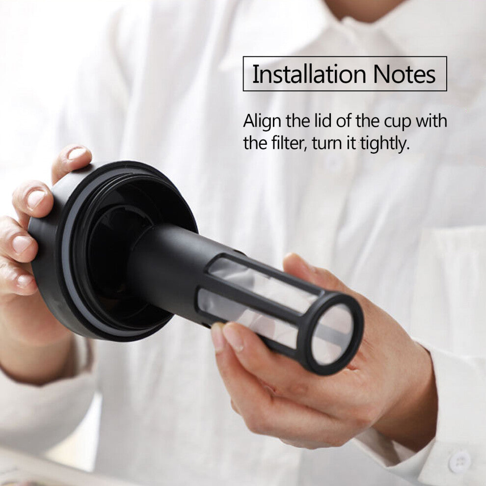 Cold Brew Cup Portable Cold Brew Coffee Maker Cold Brew Coffee Tea Airtight Bottle Iced Coffee Cup with Lid Stainless Steel Filter Reusable