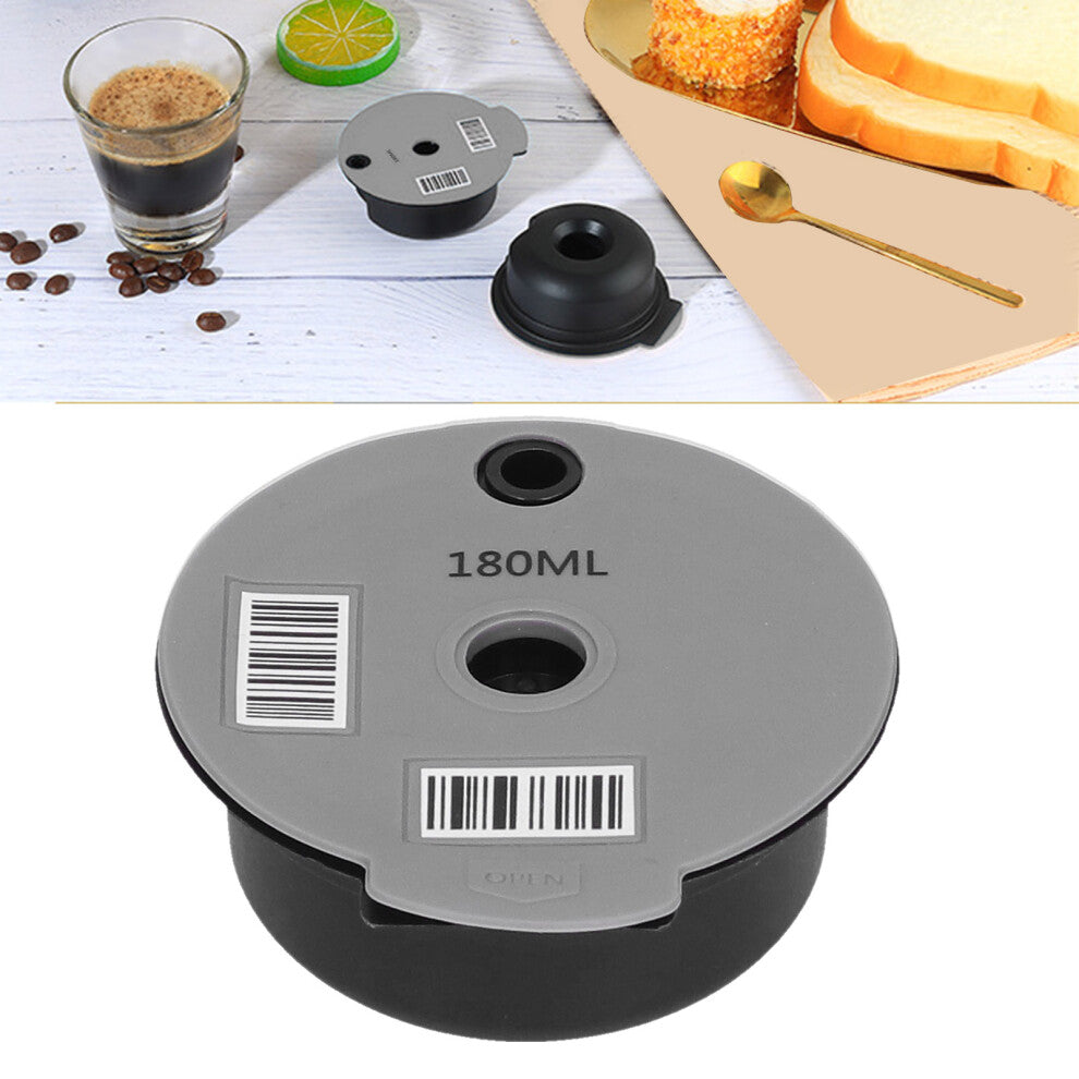 Reusable Coffee Capsule Cup Coffee Filter with Spoon Brush Home Office Cafe Accessories180ML