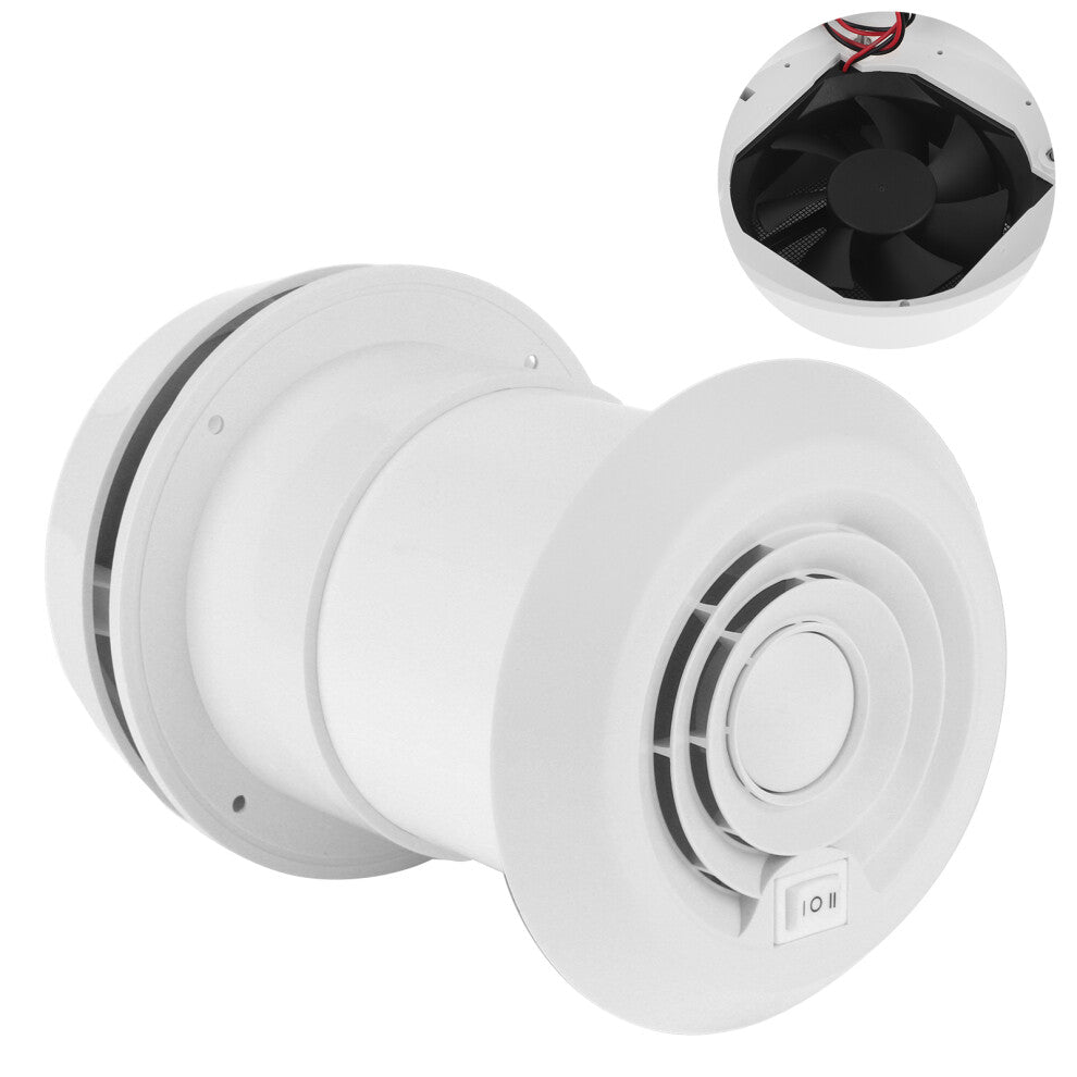 12V Exhaust Fan Dome TopMounted Mute Cooling Air Vent Strong Wind Universal for RV Boat Home