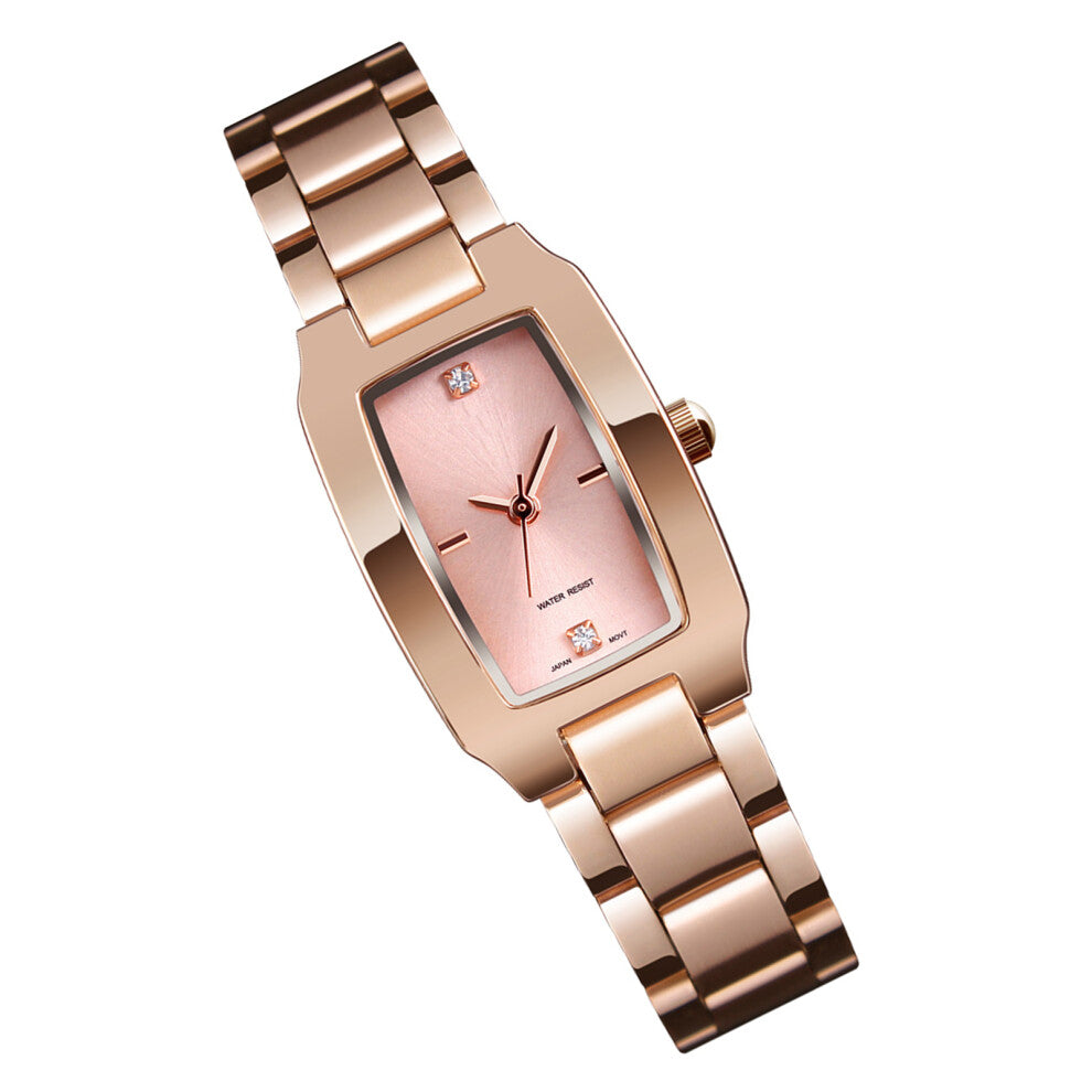 SKMEI Women Quartz Watch Stainless Steel Strap Diamond Dial Female Wristband Elegant Ladies Watches Bracelet Accurate Time 3ATM Waterproof