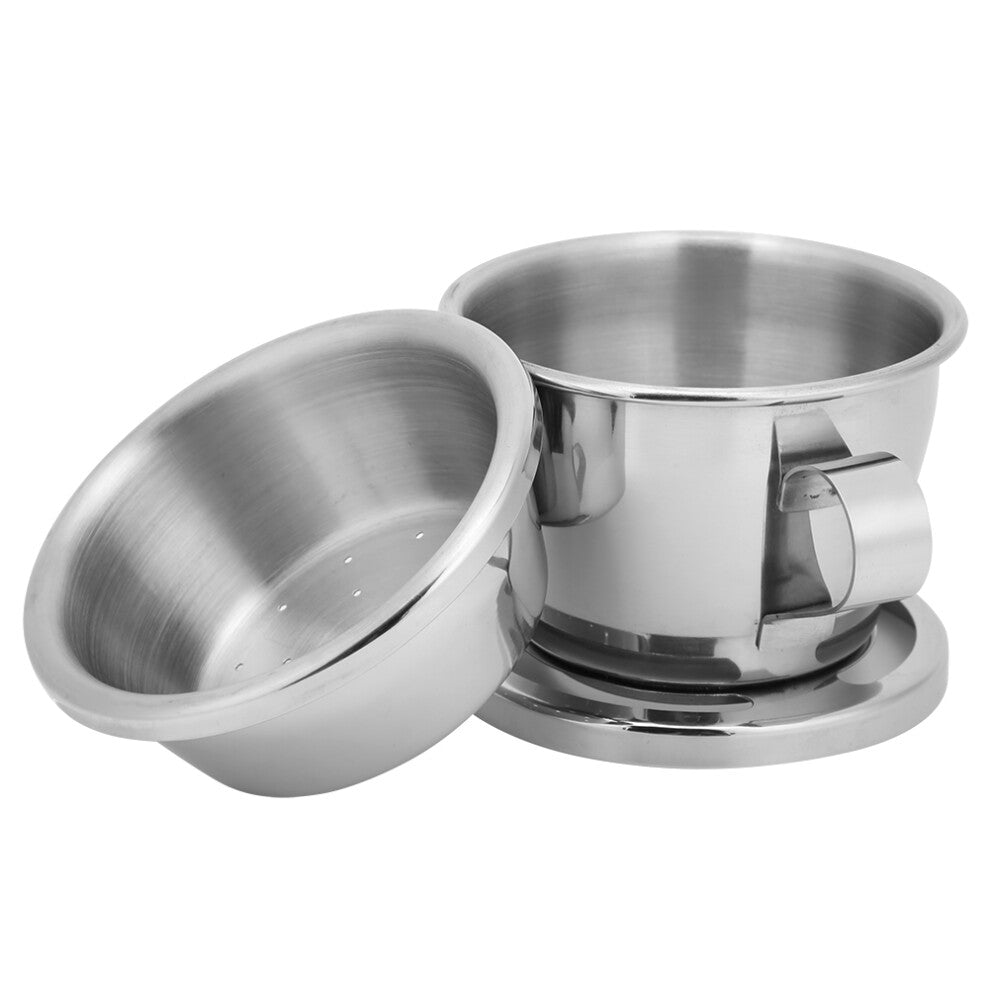 Portable Coffee Drip Filter Cup Reusable Stainless Steel Coffee Drip Pot for Office Home Outdoor Use