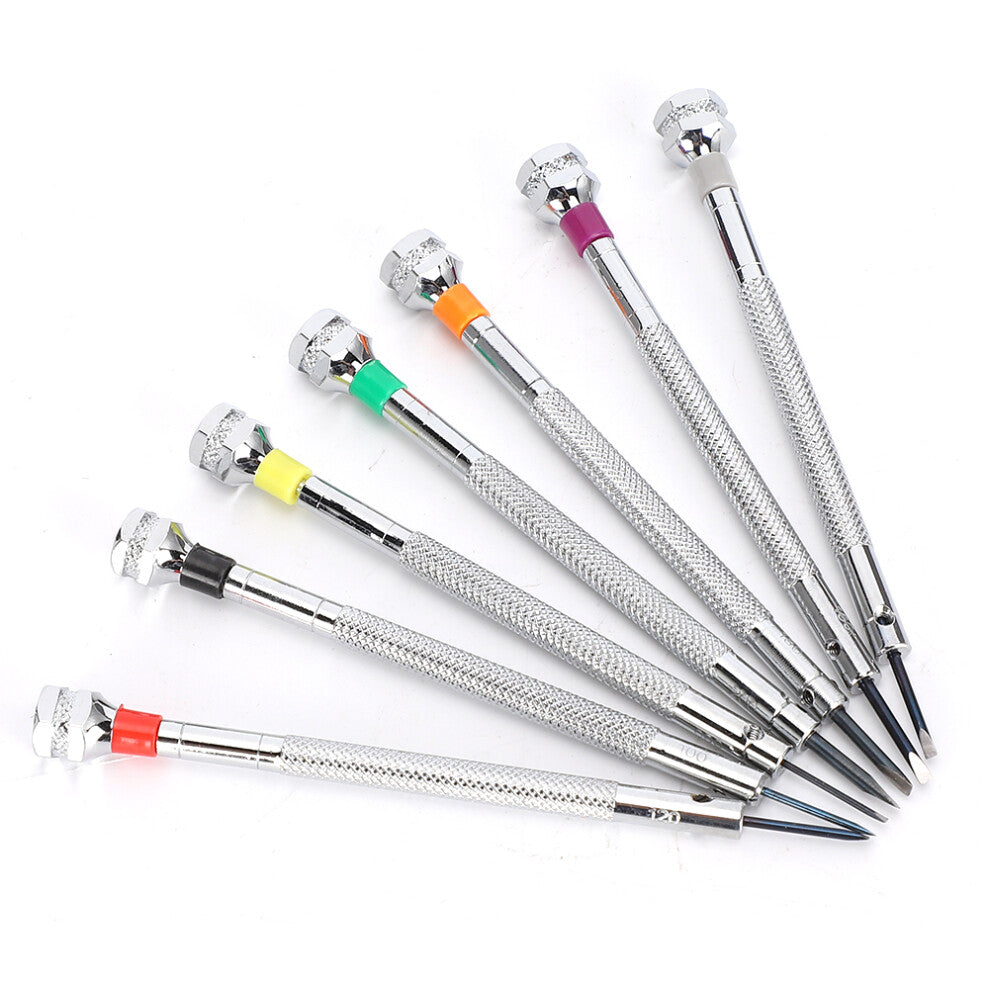0.8-2.0mm Copper Slotted Screwdriver Set Watches Removal Repair Watchmakers Tools Kit
