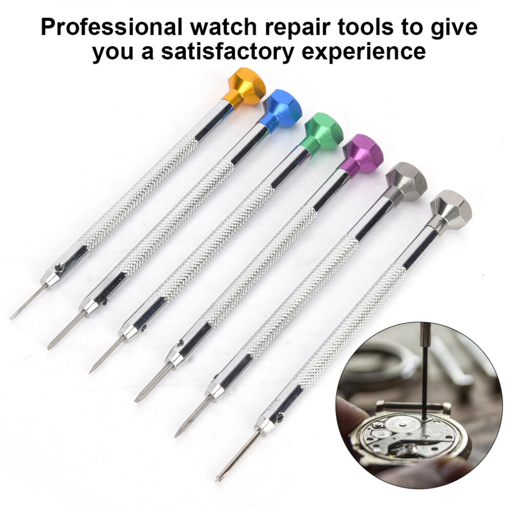 Aluminum Screwdriver Set Watches Removal Repair Tools Kit for Watchmakers