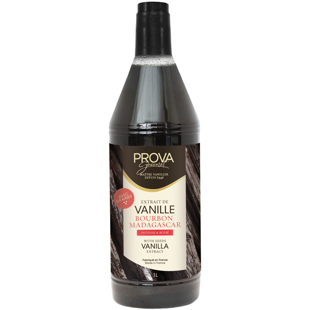Prova Gourmet Madagascan Vanilla Extract with Seeds - 1L