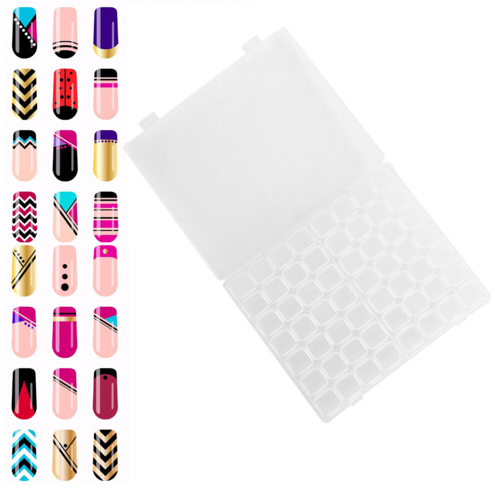 56 Slots Desktop Nail Polish Art Storage Box Case Organizer Jewelry Accessories Container