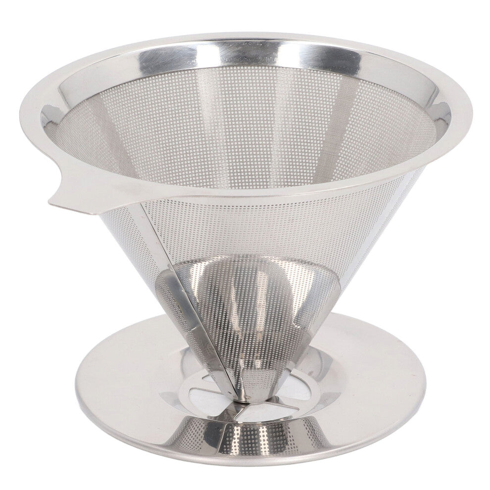 Pour Over Coffee Dripper 304 Stainless Steel Slow Drip Coffee Filter Reusable Coffee Maker Accessory