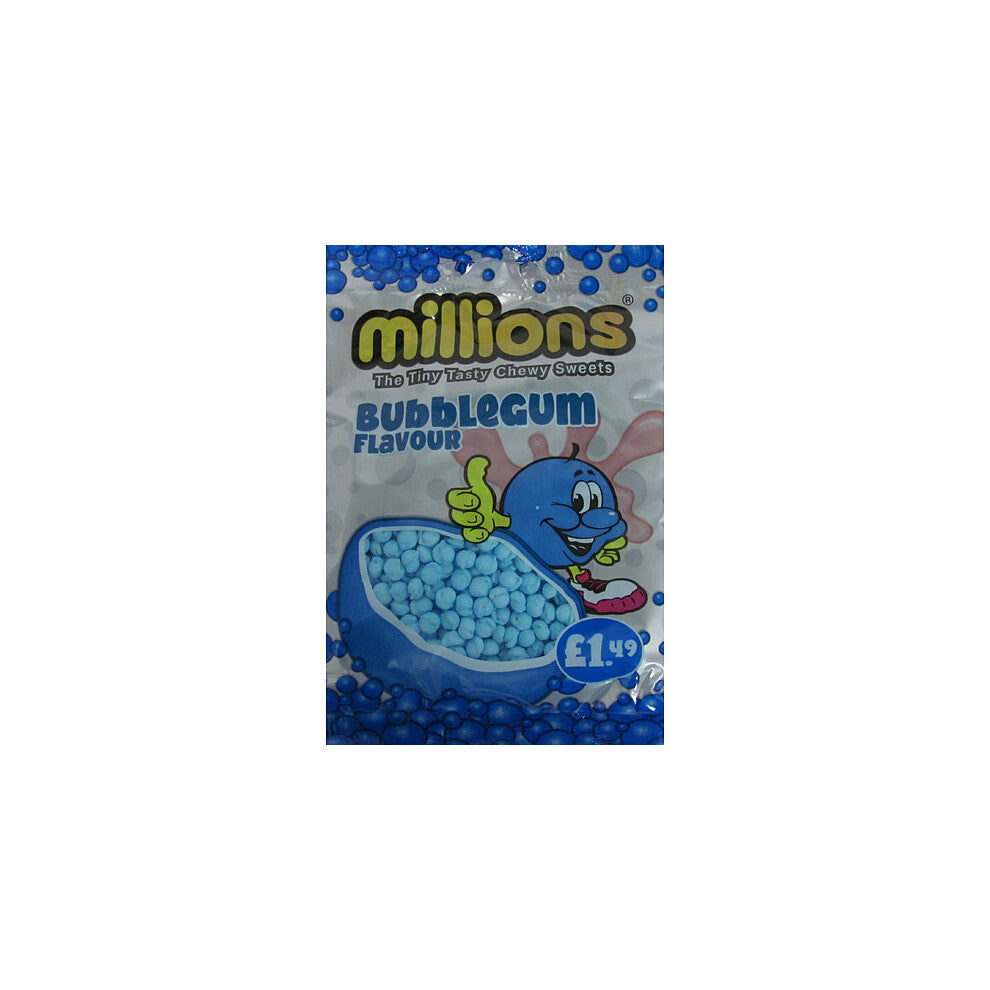 Millions Bubblegum Bag 110g (Pack of 12)