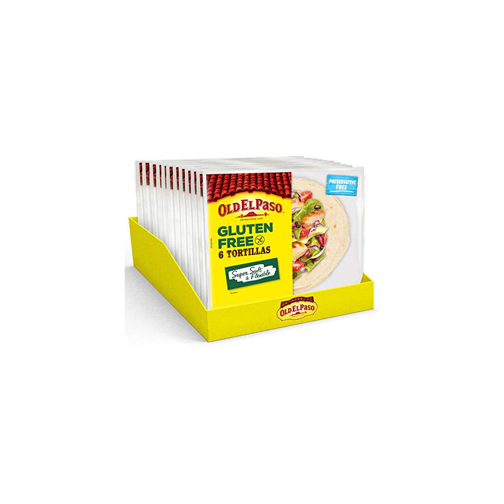Old El Paso Gluten Free Tortilla Wraps 216g(Pack of 12)