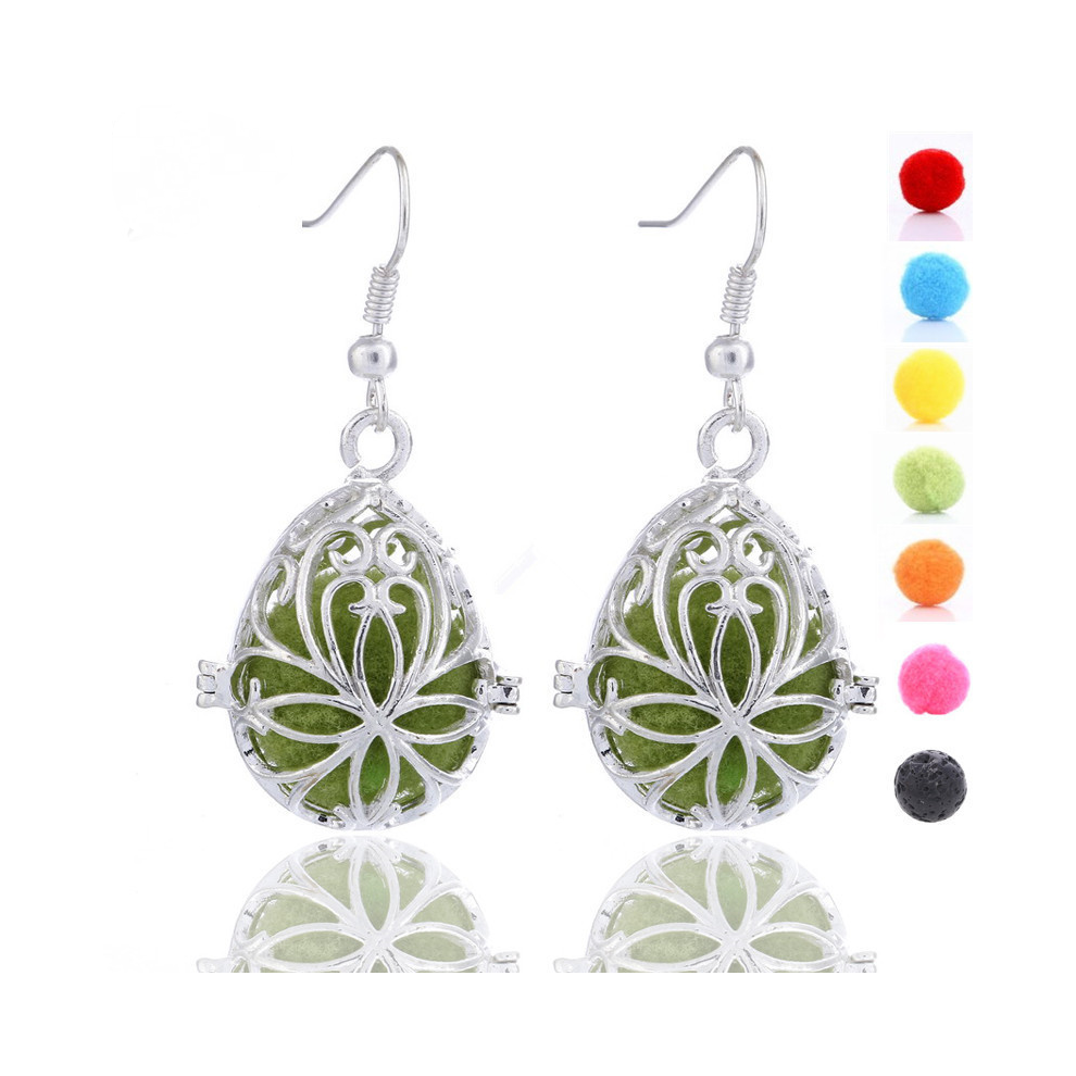 Tree of Life Dangle Earrings for Women, Essential Oil Perfume Hook Earrings Diffuser Locket, Fashion Jewellery Birthday Gift for Women Gir