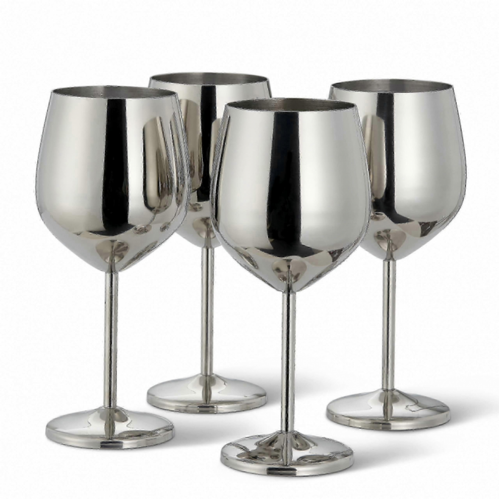 Stainless Steel Wine Glasses Unbreakable Durable