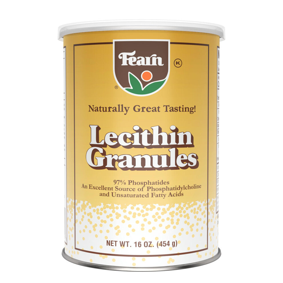 Fearn Natural Foods Soy Lecithin Granules - Fat Emulsifier with Essential Nutrients for Health  Improve Texture of Cakes  Breads & DIY Gummies  1