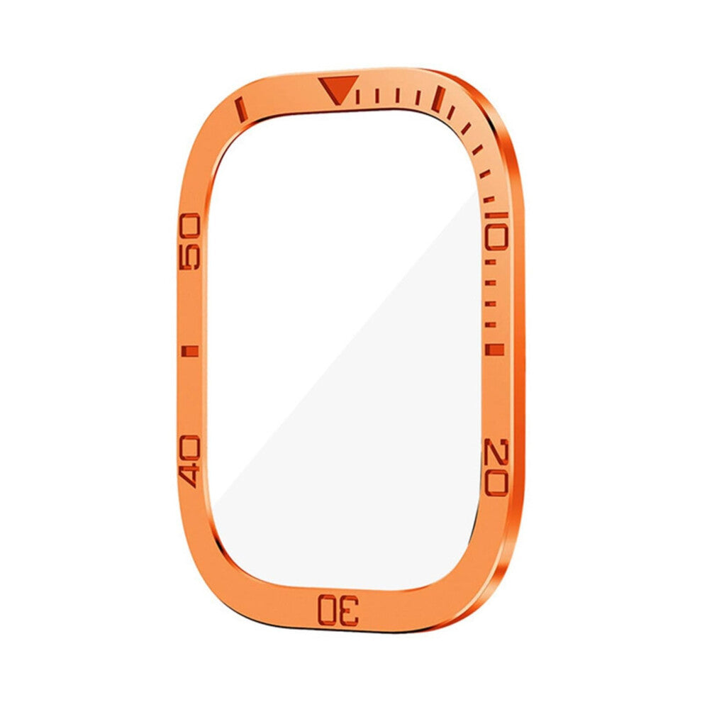 Screen Protector For Apple Watch Ultra 49mm Case Accessories Metal Cover Frame+Tempered Glass For iWatch Ultra 2 49mm Bezel Ring