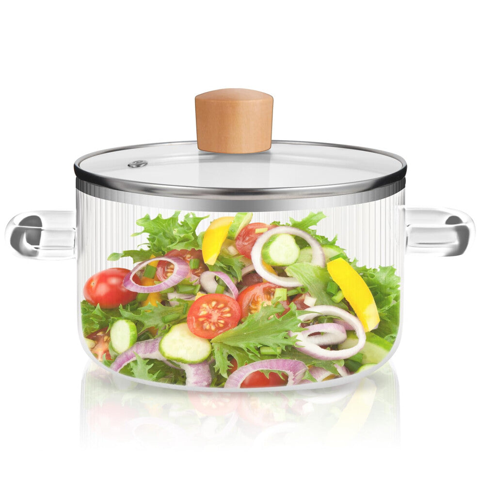 Heat Resistant Borosilicate Cooking Pot for Pasta 60.8OZ