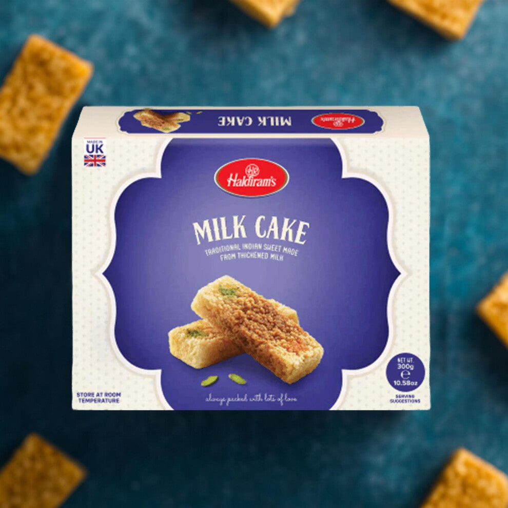 Haldiram's Milk Cake – 300g | Traditional Indian Fudge Dessert | Rich & Milky Sweet Treat