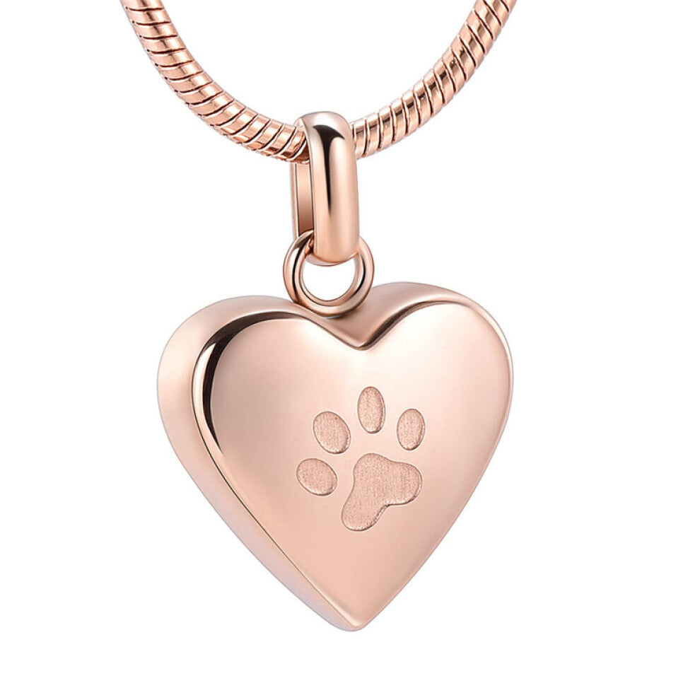 Pet Heart Memorial Cremation Urn Necklace Locket Pendant Dog Keepsake Jewelry Engravable Keepsake Urn Pendant Necklace