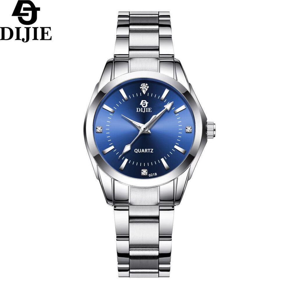 (Small dark blue) Men's and women's watches: simple and mature luminous business men's watches, couple's fashionable quartz watches