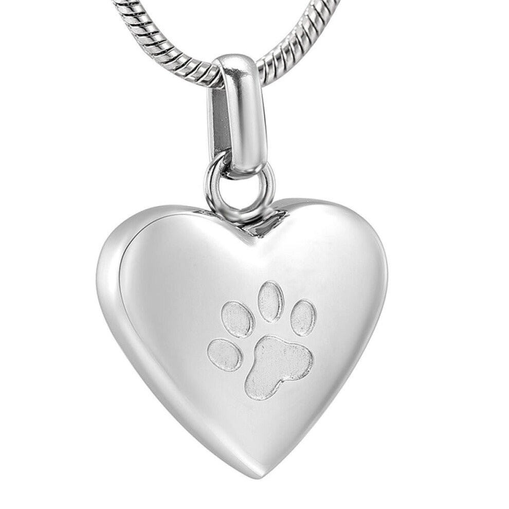 Pet Heart Memorial Cremation Urn Necklace Locket Pendant Dog Keepsake Jewelry Engravable Keepsake Urn Pendant Necklace
