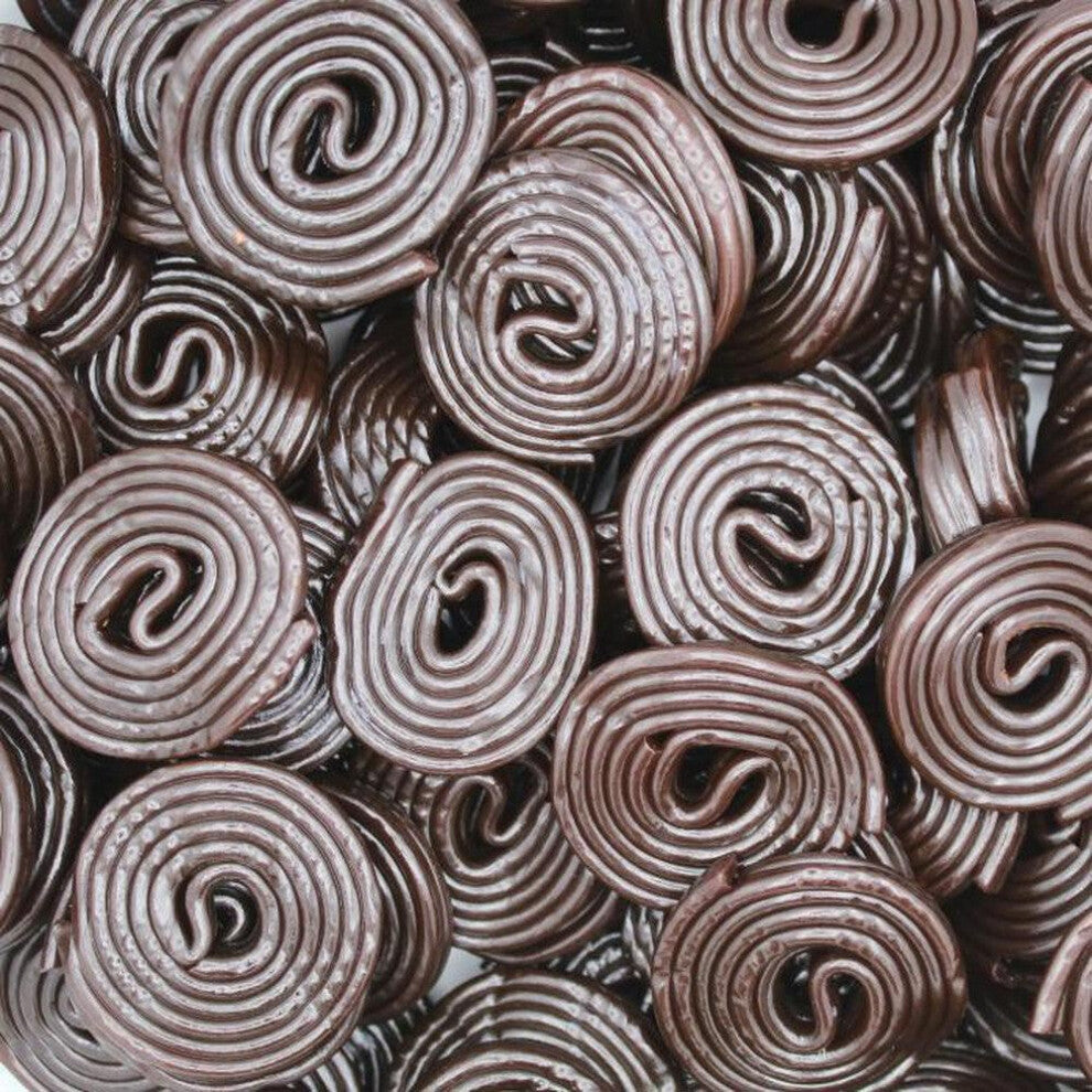 (2.2kg Sweet Jar) Liquorice Wheels