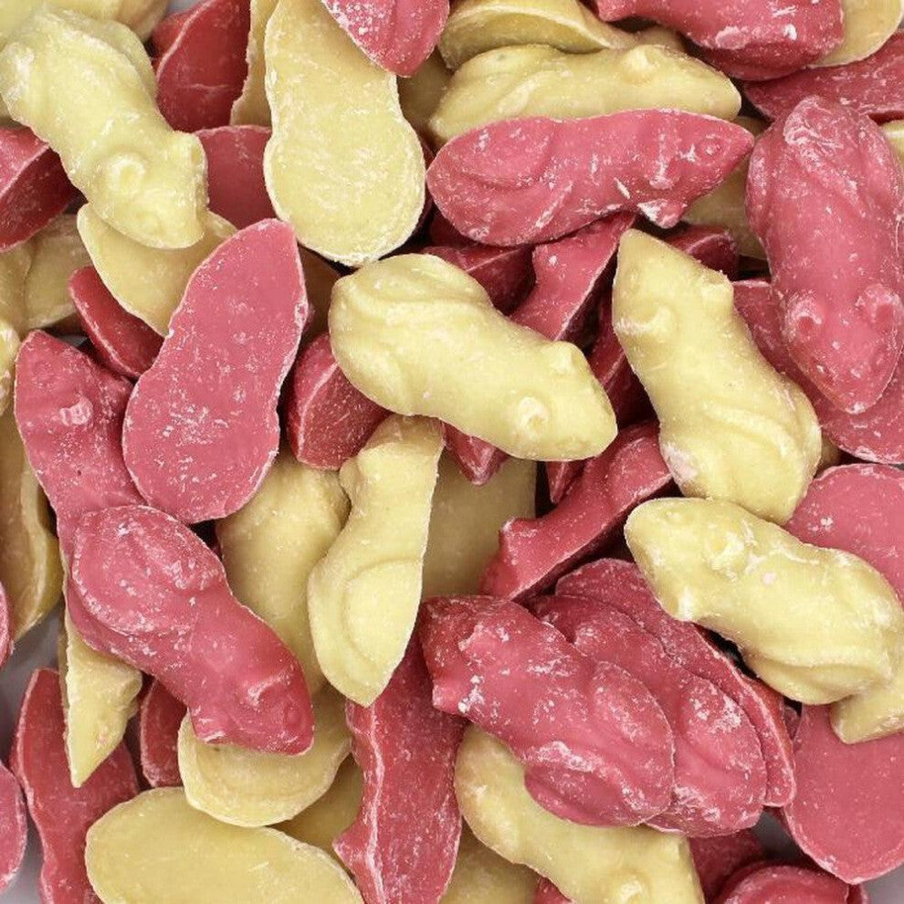 (500g Sweet Pouch) Pink & White Mice