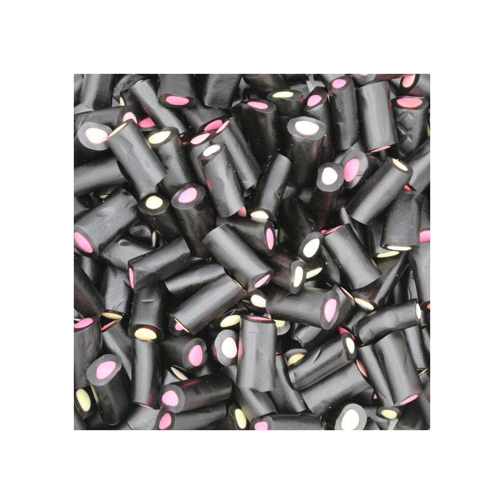 (Liquorice Cream Rock) Pick and Mix Sweets - 225g Sweet Pouches - Retro & Traditional Sweets