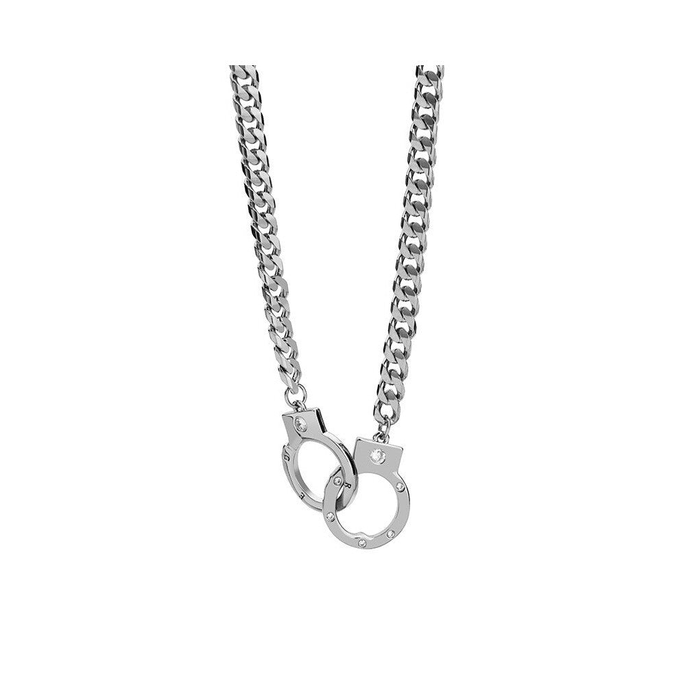 (Silver) Veile Studios Handcuffs Necklace Collarbone Chain Autumn Winter Clothing Accessories Necklaces & Pendants