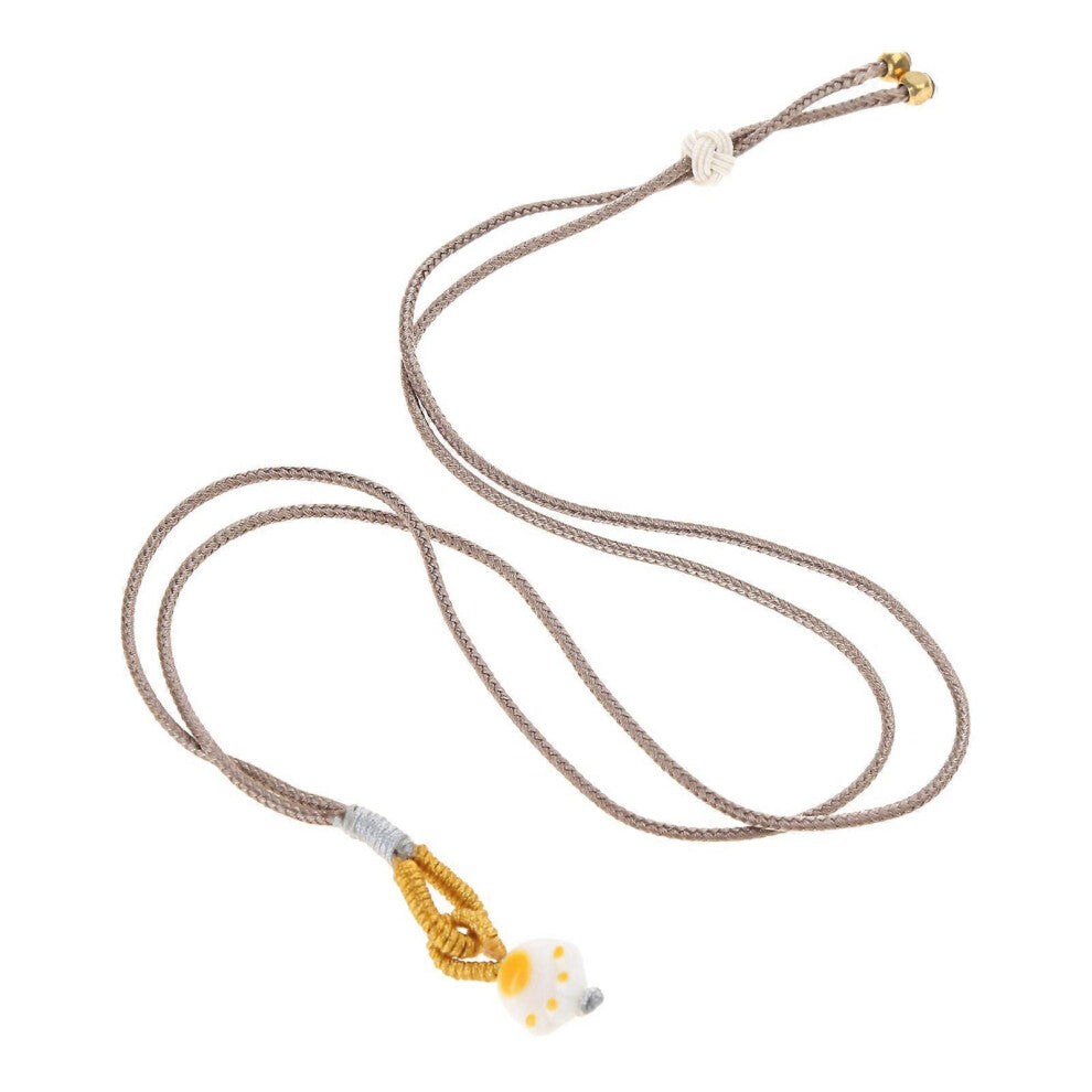 (As show, One size) Fashion Trend Niche Sense Cat Claw Pendant Collarbone Chain Temperament Simple Cold Wind Adjustable Woven Rope Necklace