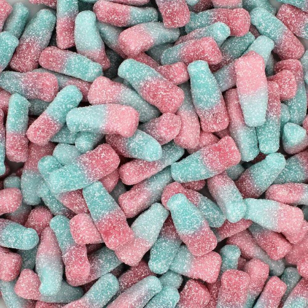 (1kg Sweet Pouch) Fizzy Bubblegum Bottles