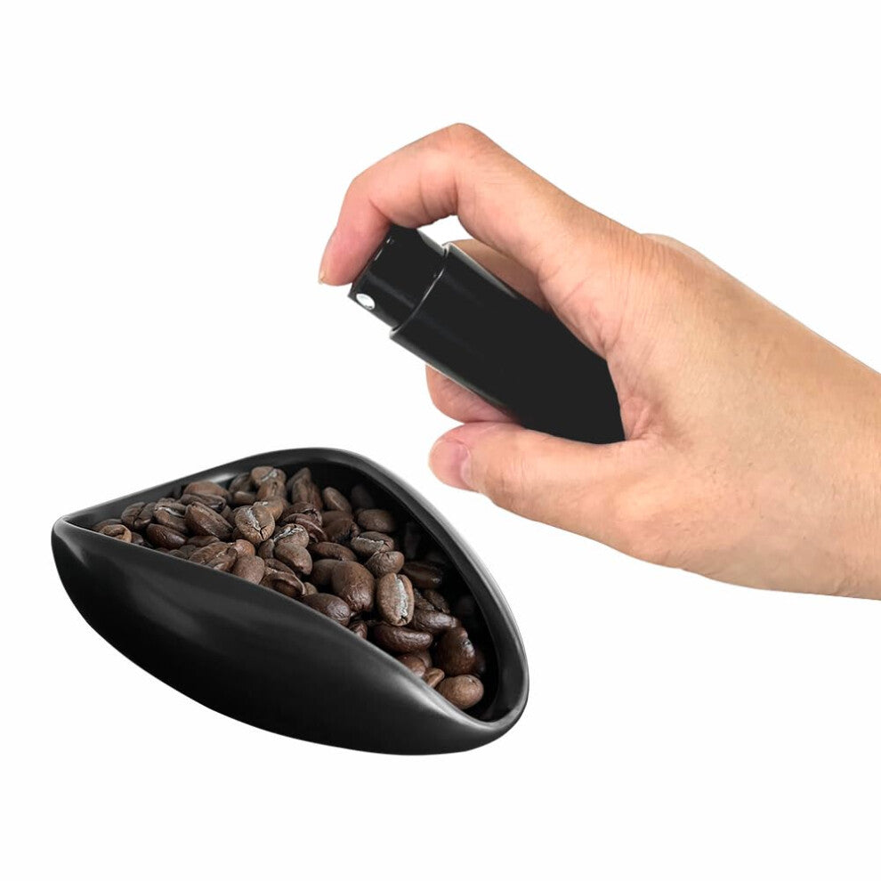 Coffee Bean Dosing Cup and Spray Bottle Kit for Espresso Coffee Bar Accessories in B-Bright Black