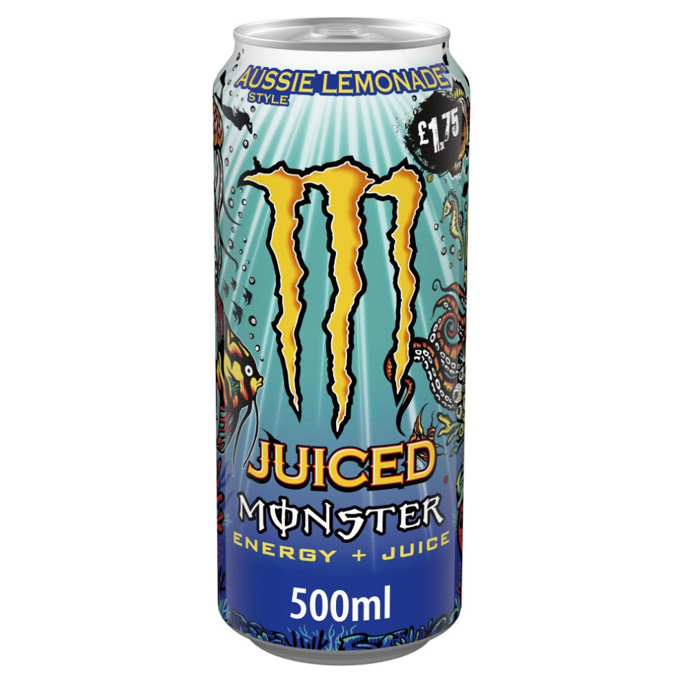 Monster Energy Drink Aussie Lemonade 500ml (Pack of 12)