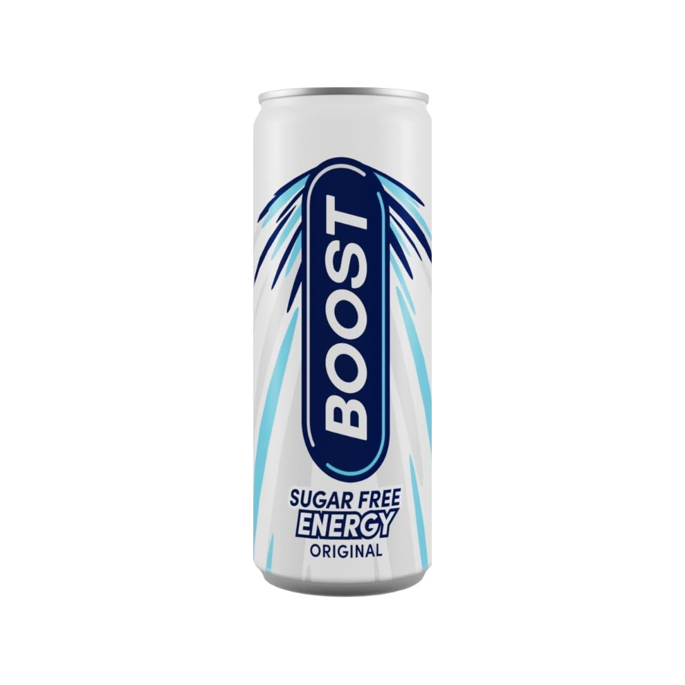 Boost Energy Drink Sugar Free Original 24 Pack Drinks with Caffeine