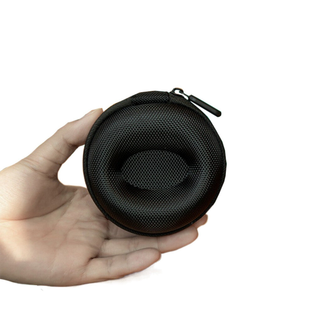 Travel Watch Case Zippered Design Storage Box Shockproof for Wristwatches and Smartwatches with Soft InteriorBlack