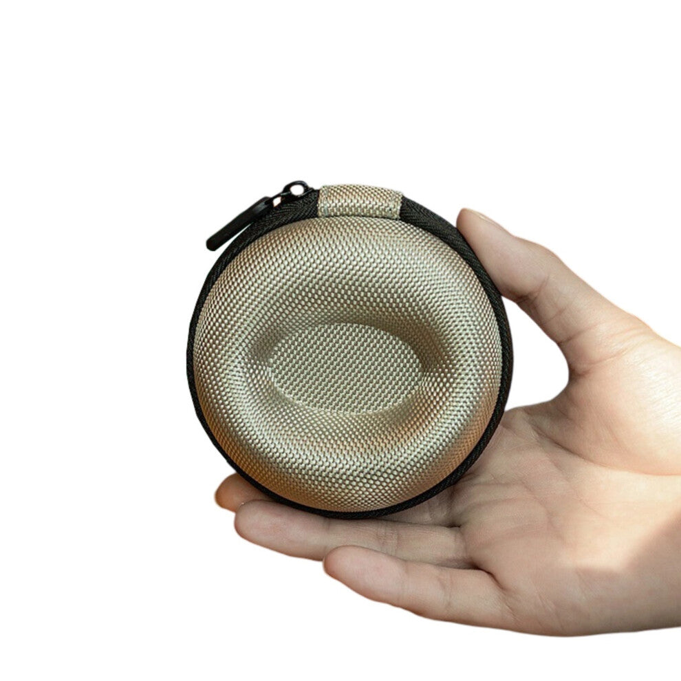 Travel Watch Case Zippered Design Storage Box Shockproof for Wristwatches and Smartwatches with Soft InteriorKhaki