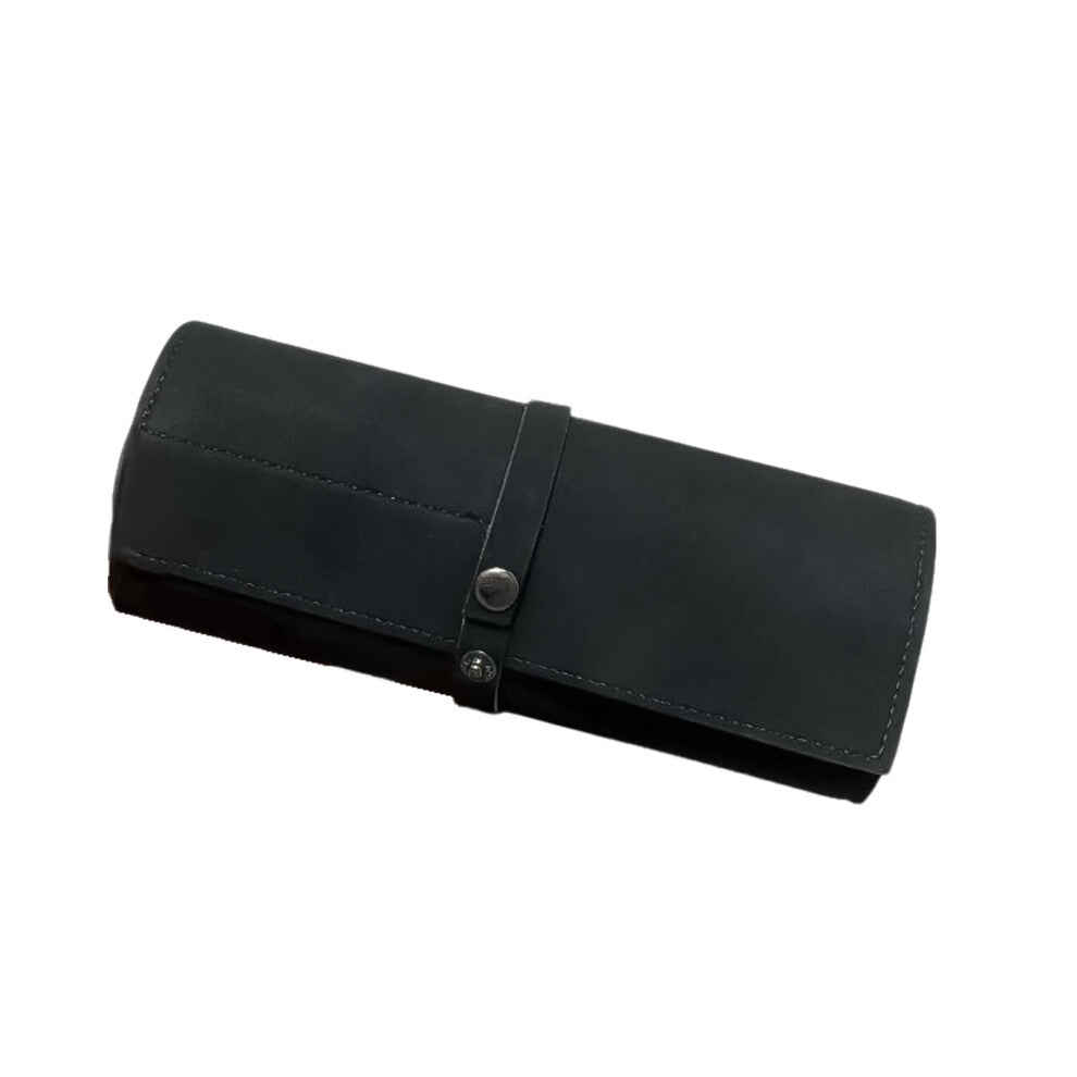 Sophisticated Watch Band Storage Bag Carrying Case for Watches, Travel Case Watchband Organizers with Waxed Canvas RollBlack