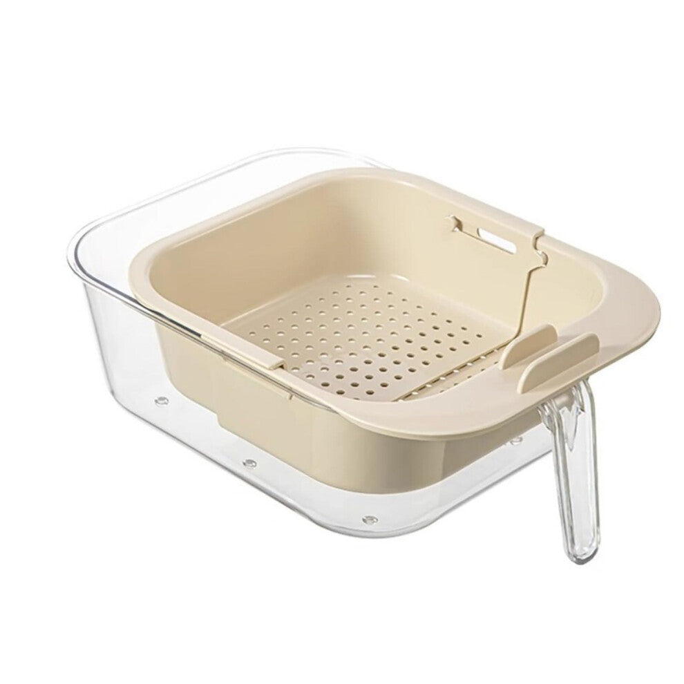 Collapsible Expandable Salad Basket for Washing Vegetables and Draining Pasta