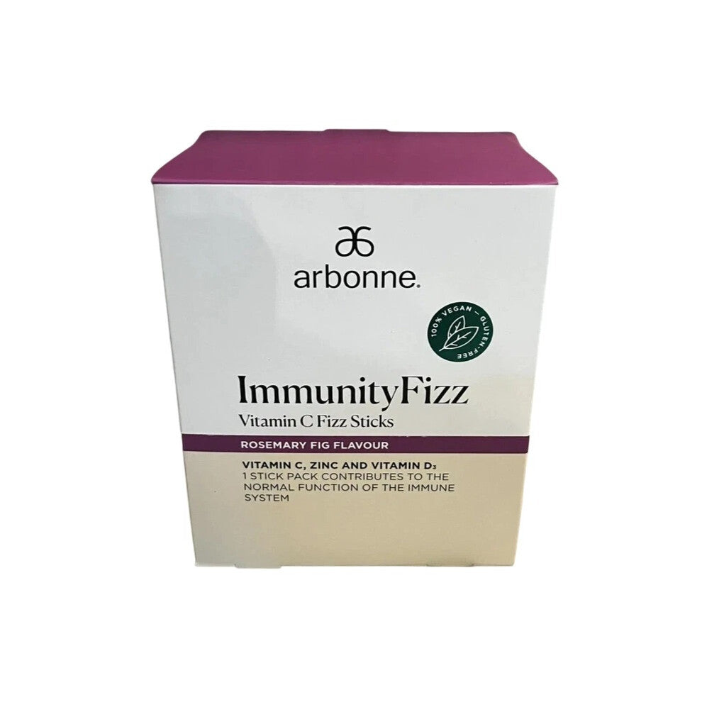 30x Arbonne Immunity Fizz Sticks Rosemary Fig Energy Drink Sachets
