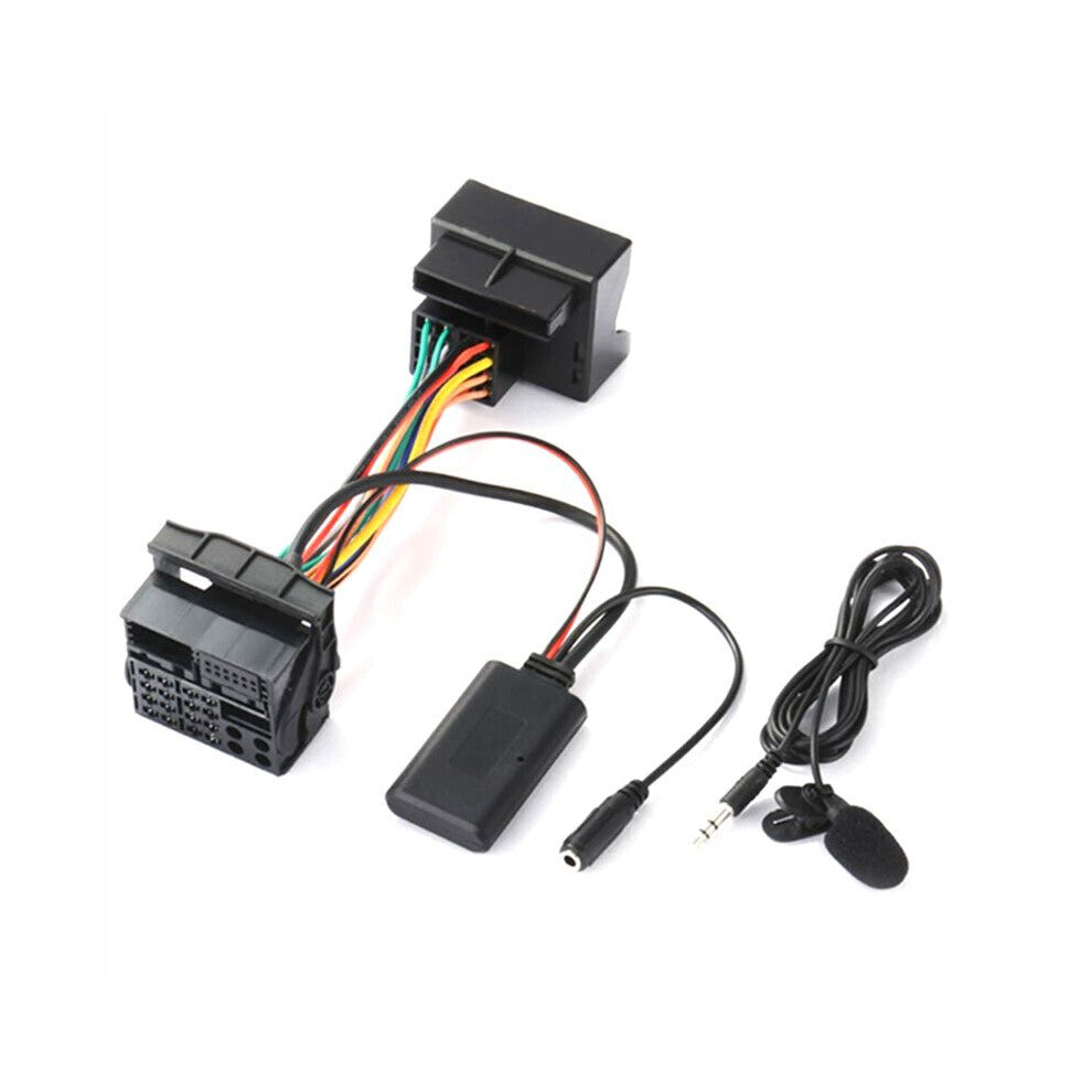 Audio AUX Cable Adapter Bluetooth 5.0 + External Microphone for