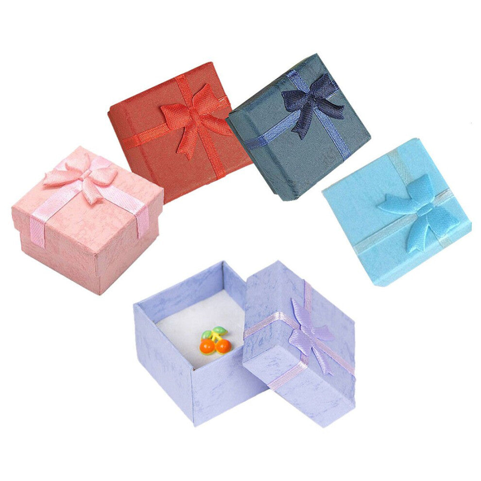 5PCS Paper Package Bowknot Jewelry Necklace Bracel
