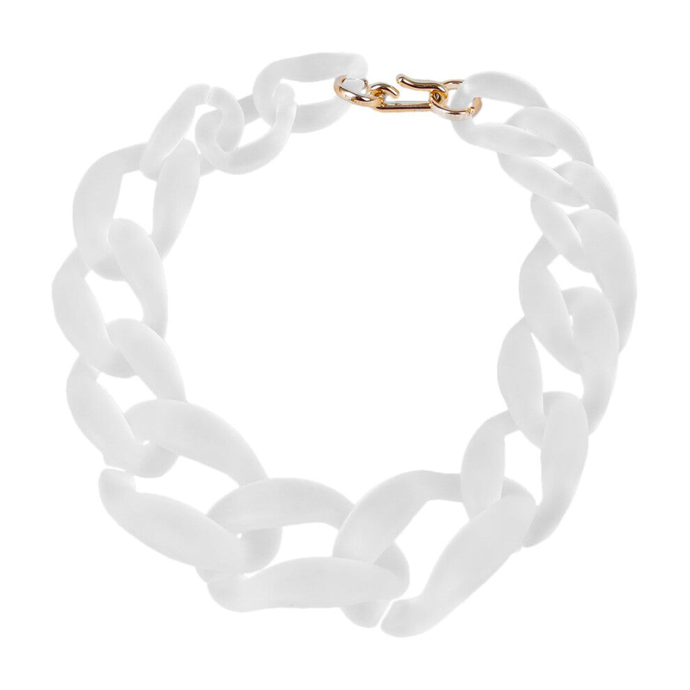 big plastic Chain Necklace Fashion jewelry Frosted