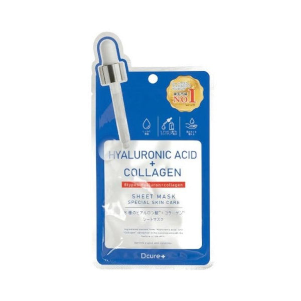 Picomonte - Dcure+ Hyaluronic Acid + Collagen Face Mask - 1 pc