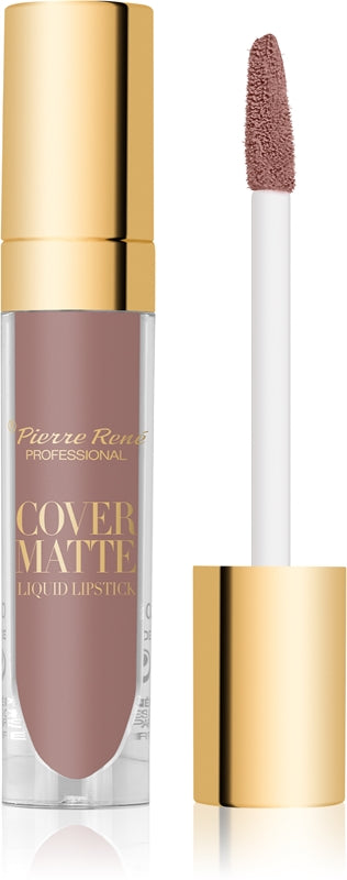 Pierre René Cover Matte Liquid Lipstick Matte Farbe 06 Burnt Sugar 5 ml