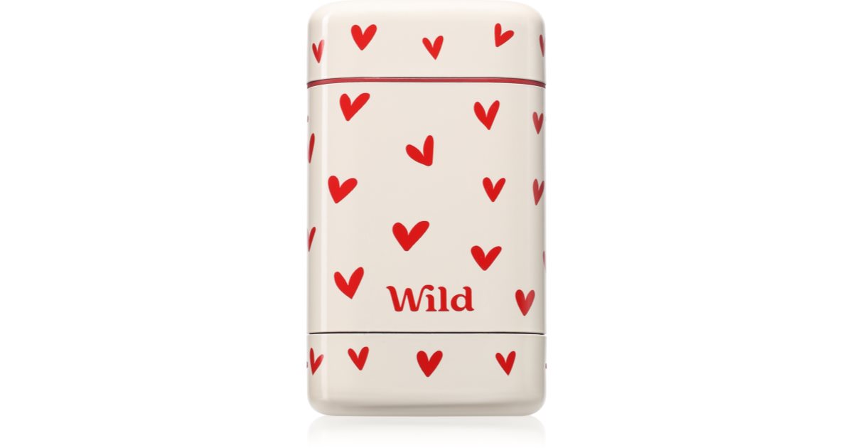 Wild Pink Grapefrukt- og limehjerte-etui fast deodorant med etui 40 g