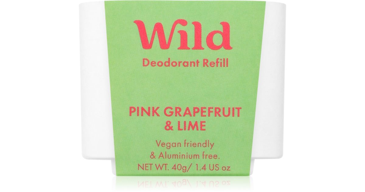 Wild Pink Grapefrukt & Lime solid deodorant refill 40 g