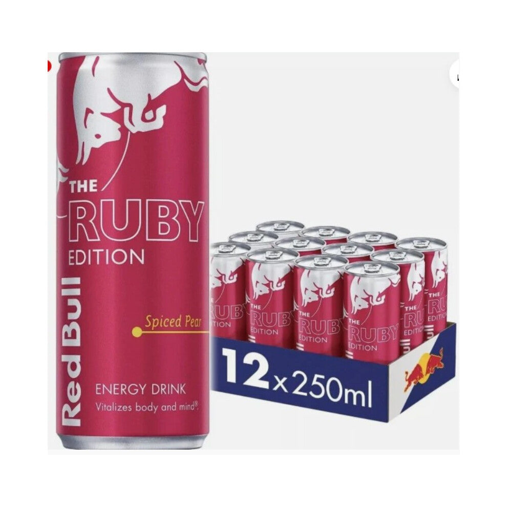Red Bull Energy Drink Ruby Edition Spiced Pear 250ml (Pack of 12)