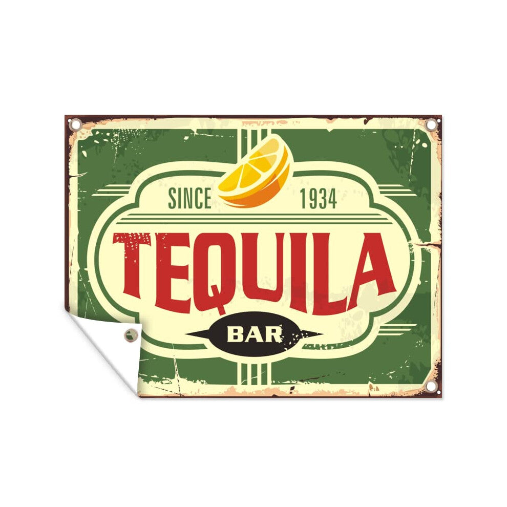 OutdoorPoster Poster wall decor outside decor garden garden poster 40x30 cm Tequila  Vintage  advertising sign