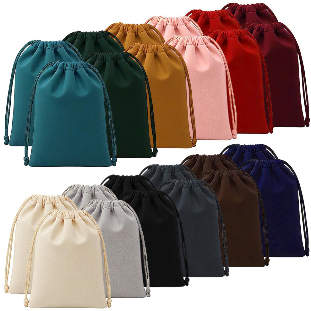 Velvet Bags 12 Colours 7x9cm24pcs for Jewellery Wedding Gift