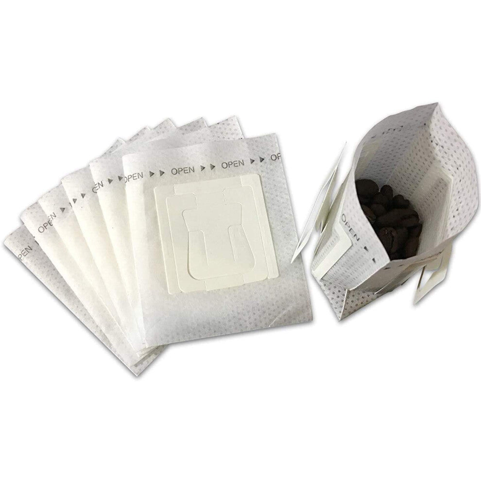 Coffee Filter Bags with Hanging Ear for Most Cups, Travel-Home-Office