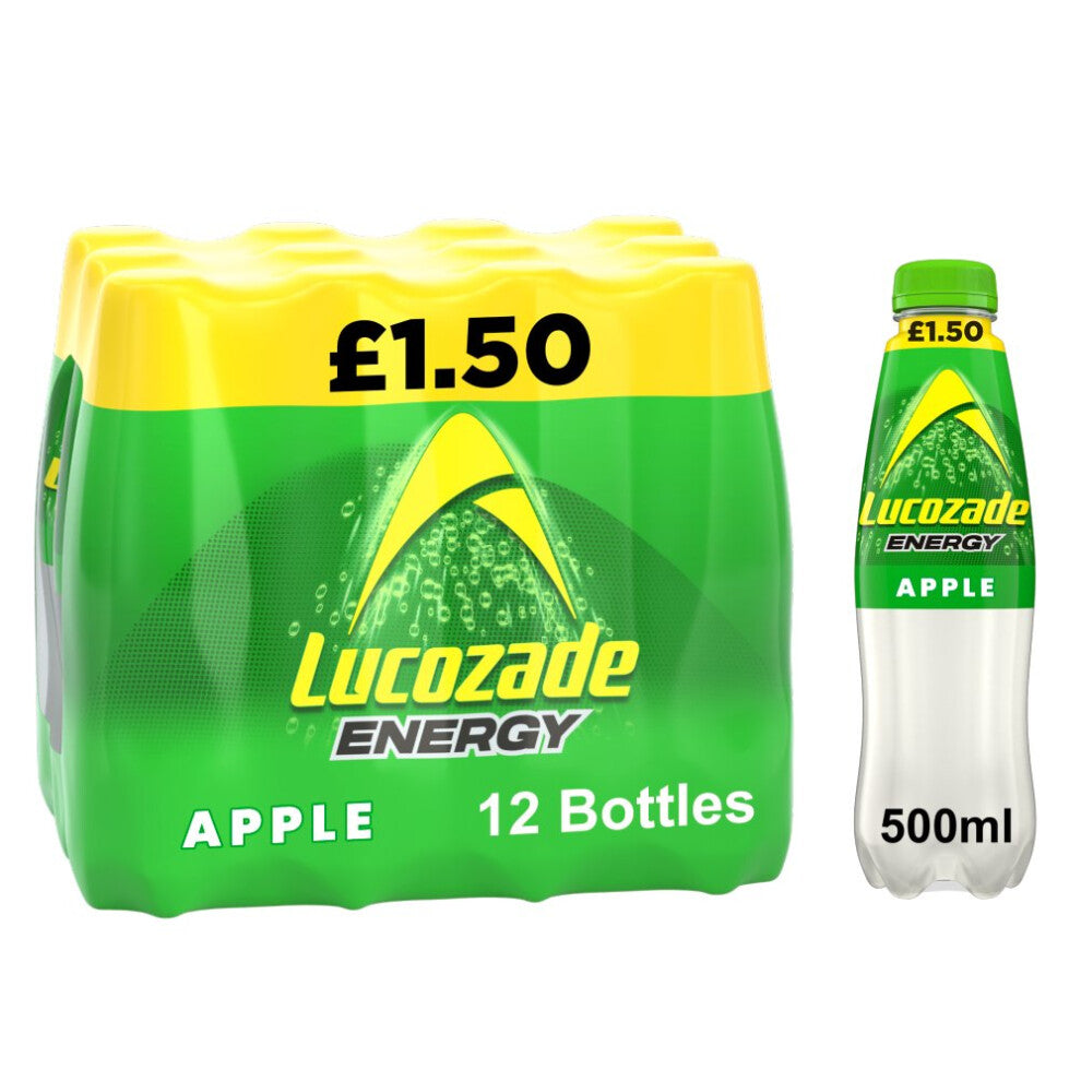 Lucozade Energy Drink Apple 500ml (Pack of 12)