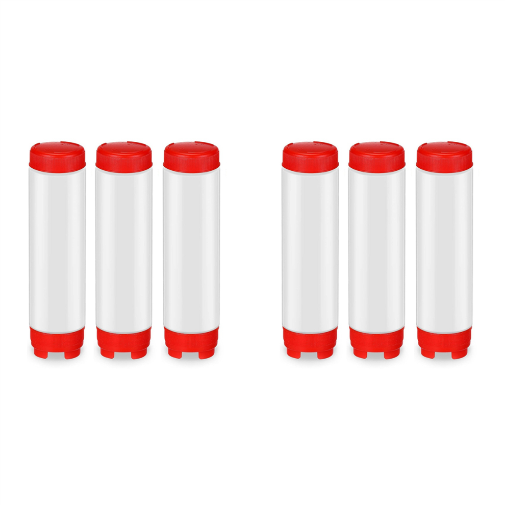 16 Oz Inverted Squeeze Bottles, Refillable Tip for Sauces Ketchup