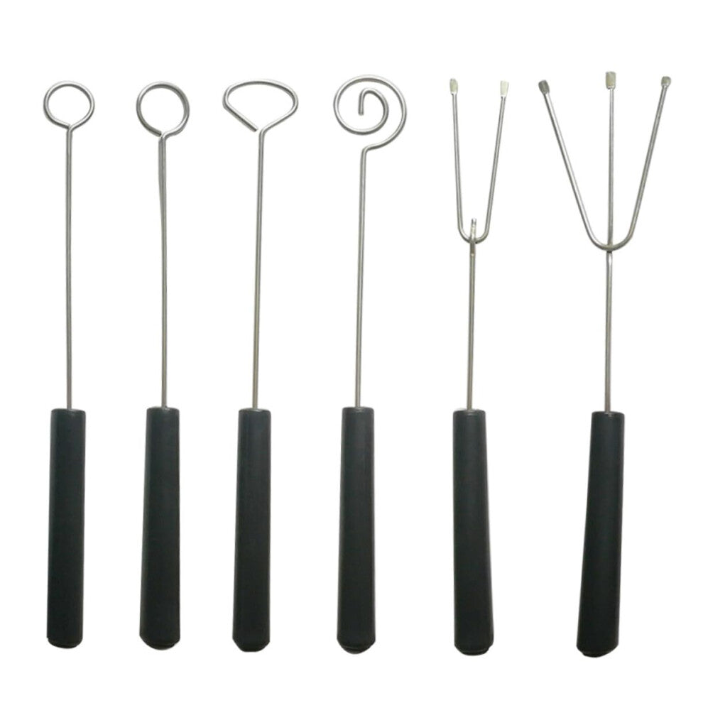 Set of 6 Chocolate Diving Forks for Chocolate Decoration Baking Fork Cake Decorating Set of 6 Chocolate Pen