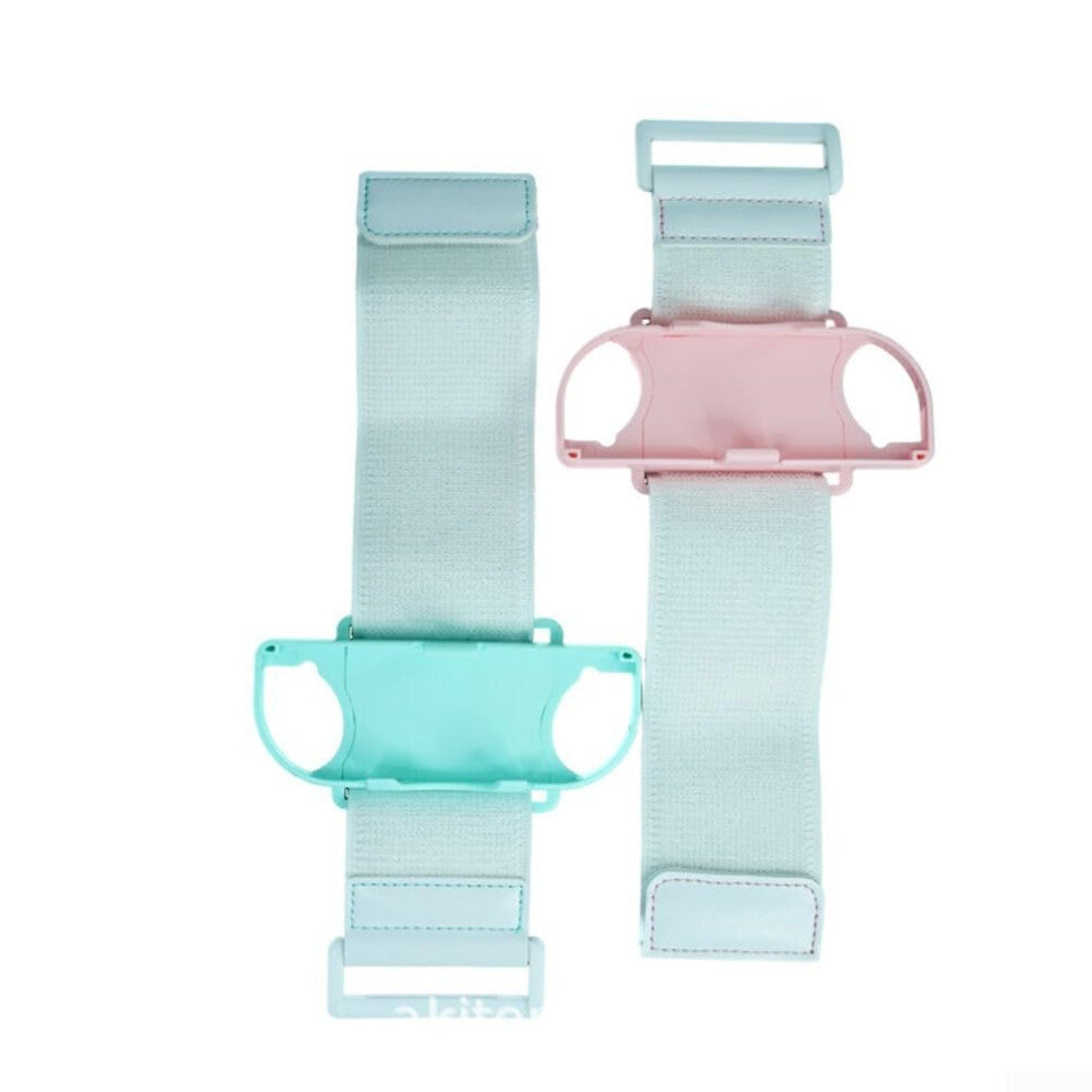 Bracelets that improve sensor performance in popular Switch games like Zumba and Ring Fit Adventure (light blue)